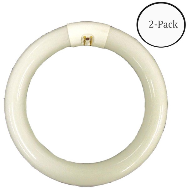 ELUCIDATE Fluroescent Bulb for Larmp, 1" Diameter Bulb, in 8" Diameter Circle Shape with 4 Prongs: MG9250-TUBE-Z02 : (Pack of 2 Pcs)