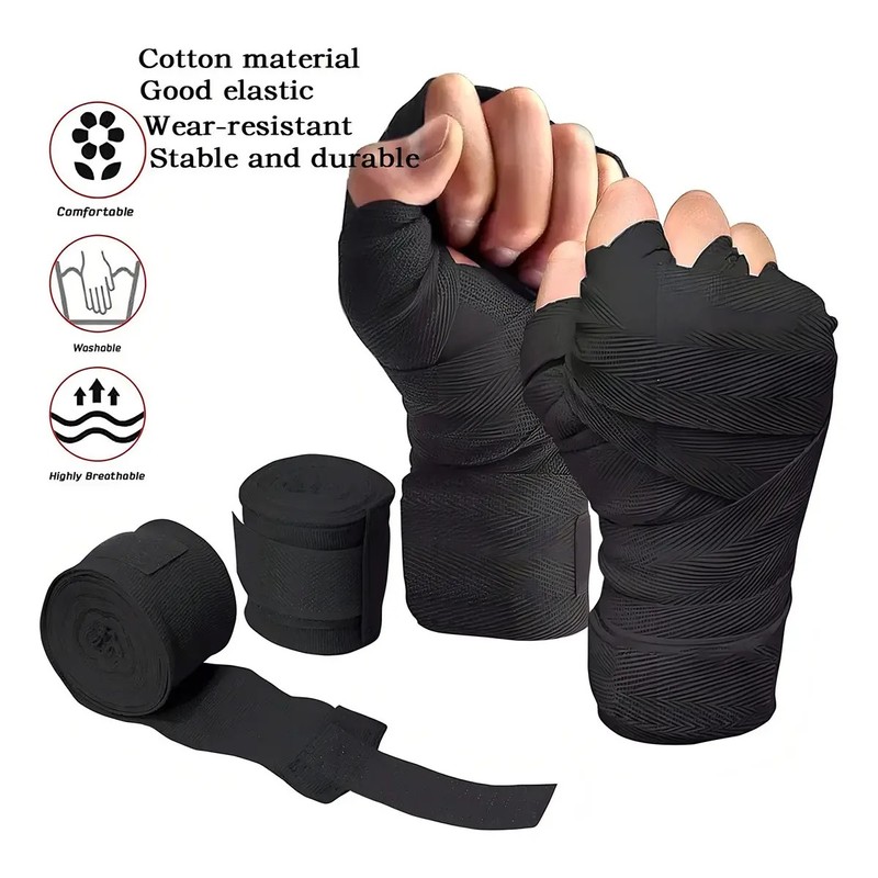 2 Piezas Vendas De Box Semielasticas De 5m Boxeo Vmim