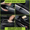 Car Seat Gap Filler Organizer with Bonus Interior Cleaning Brush-