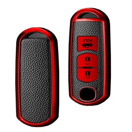 SANRILY Mazda Smart Key Case, Key Cover, Key Protection, Key Holder, For Mazda Atenza CX-4 CX-5 Axela CX-5 CX-7 DJ Demio MPV XD-T ND Roadster Exclusive Luxury Stylish Dirt Slip Scratch Prevention