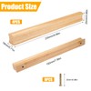 TESSTSY Pack of 4 Wooden Cabinet Handles, Furniture Handles, Wood,