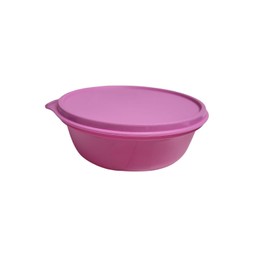 Tupperware Sommer Drops Bowl with Lid Leak-Proof Hitparade Fresh Drops 600 ml 600 ml Food Storage Container (Pink)
