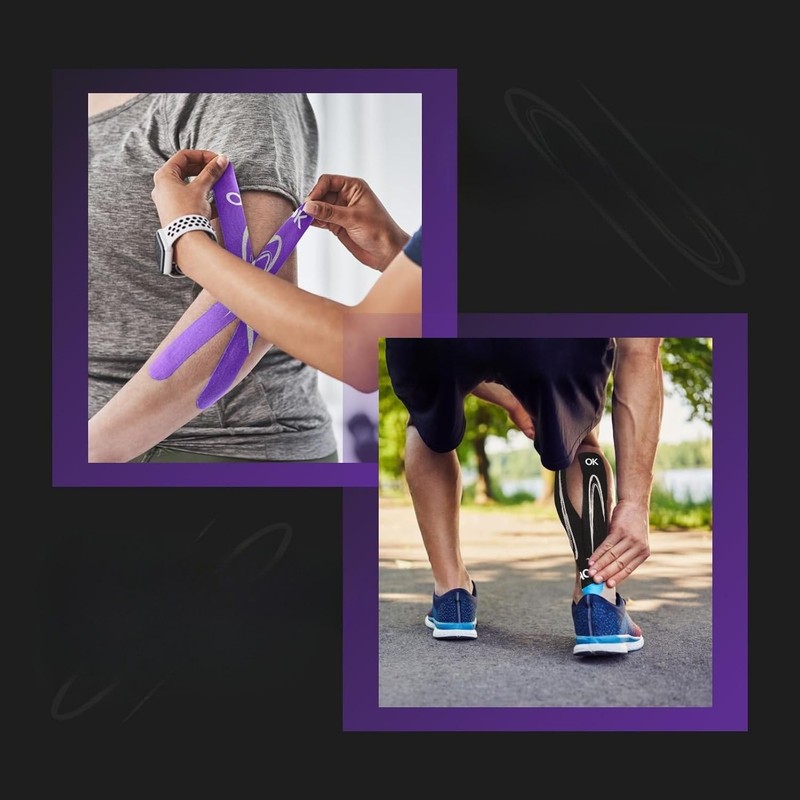 OKTAPE Prime Kinesio Tape, 2.0 inches (50 mm), Synthetic Fiber,