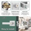 HSEAMALL Door Lever Handle Lock, Interior Door Handle with Lock