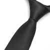 Classic Black Mens Solid Ties Neckties for Men Formal Neck
