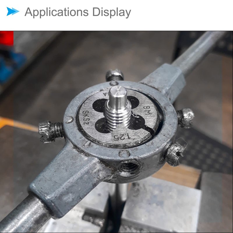 CoCud Round Threading Dies, 10-24 UNC Thread, 9SiCr Alloy Tool