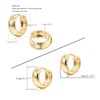 038/039 Krstudent 2 Pairs Hoop Earrings for Women, 18K Gold