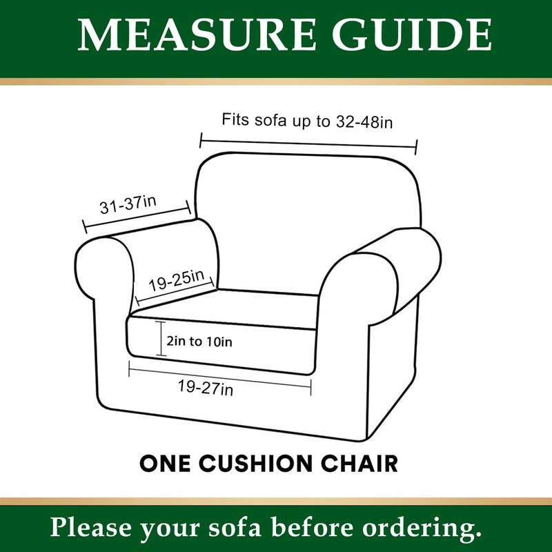 CRFATOP 2 Piece Chair Covers Stretch Sofa Covers Couch Slipcovers
