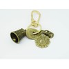 Brass Lucky Key Chain