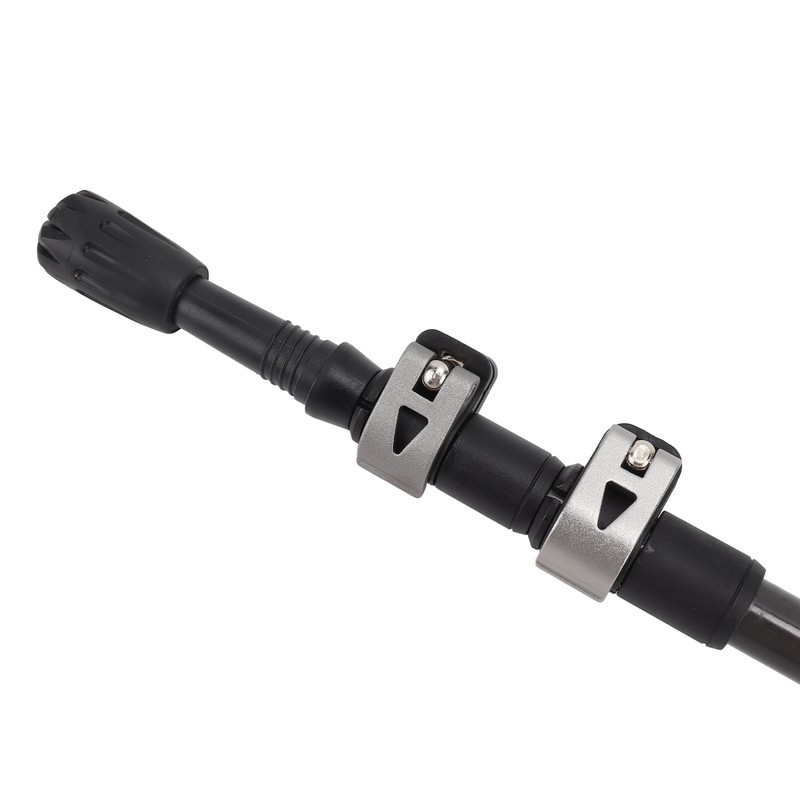 Hiking Stick 3 Section Carbon Fiber Rod EVA Foam Handle