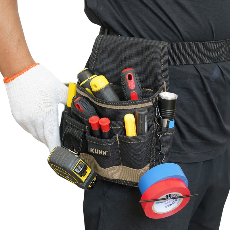KUNN Electrician Tool Pouch - Durable Small Basic Maintenance Tool
