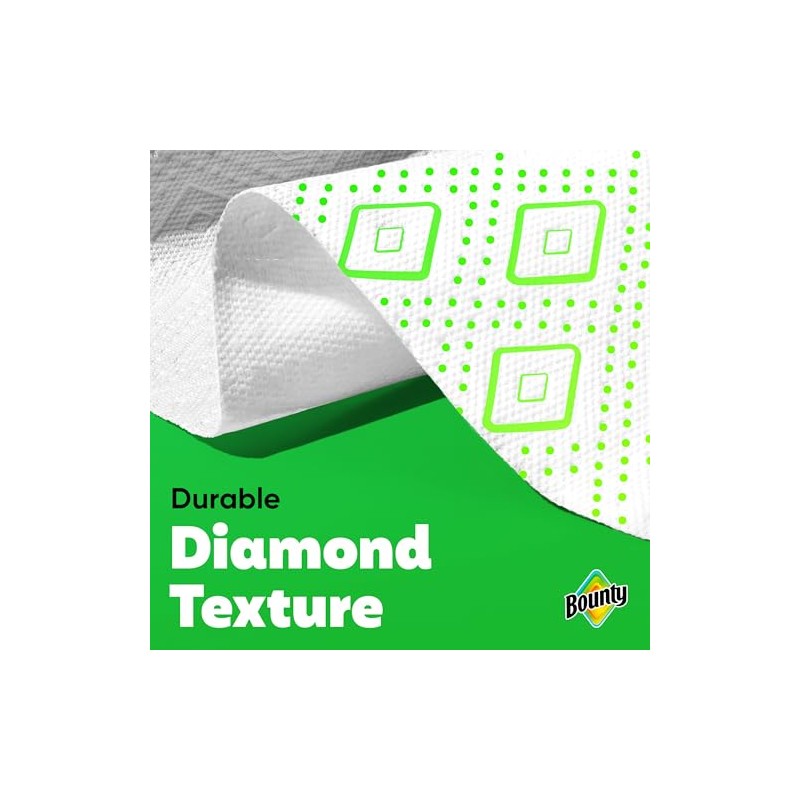 Bounty Toallas de papel de hoja completa, color blanco, 2