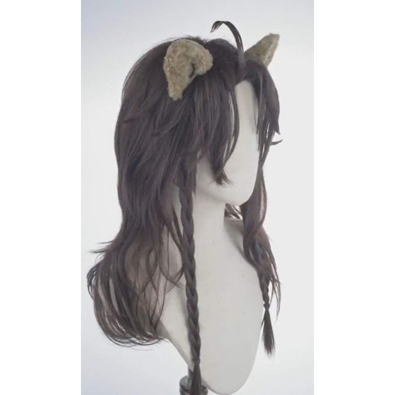ABUNDANTDOODS Leona Kingscholar Cosplay Wig+Ears Leona Kingscholar Costume Accessory with
