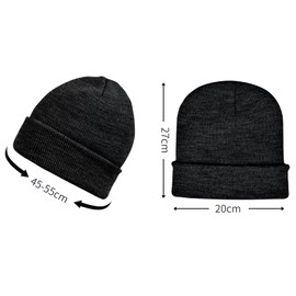 ZOORON Beanies Hats for Men Women Knit Hats Winter Beanies Men's Women's Knit Cuffed Beanies Hats