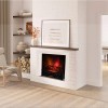 Costway 26" Infrared Electric Fireplace W/ Realistic Pinewood Ember Bed