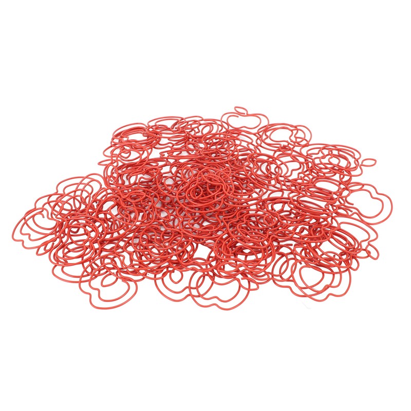 100pcs Fruit Paper Clips Cute Bookmark Pare Clips Portable Funny