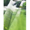 ZXMBF Nature Shower Curtain Flowing Stream Forest Waterfall Natural Landscape