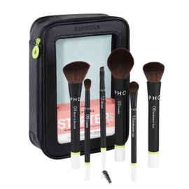 Sephora Favorites The Starter Brush Set - 3 Face Brushes - 3 Eye Brushes and 1 Makeup Bag