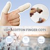 MIG4U 5 Pcs Cotton Finger Cots, Reusable Finger Protectors for