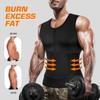 Cimkiz Mens Sweat Sauna Vest for Waist Trainer Zipper Neoprene