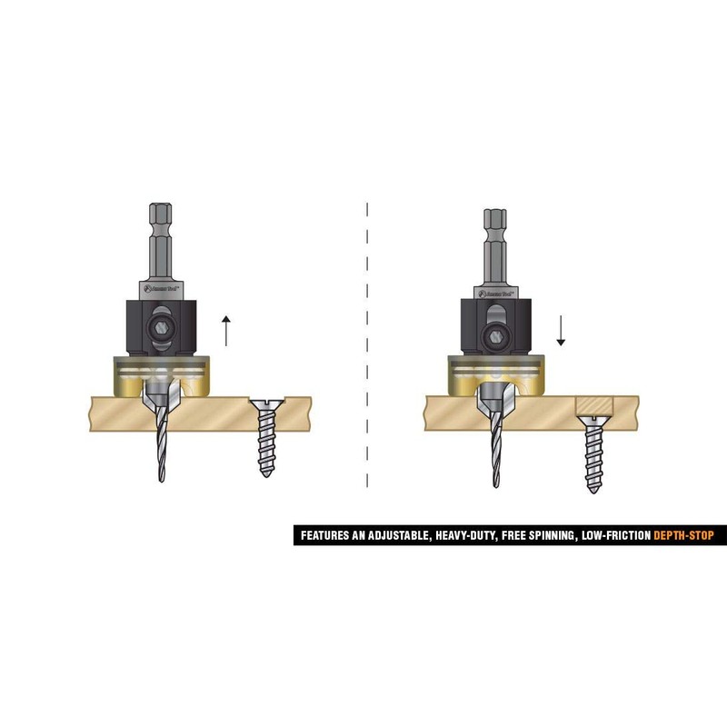 Amana Tool 82 Degree Countersink with Tapered Drill Bit and