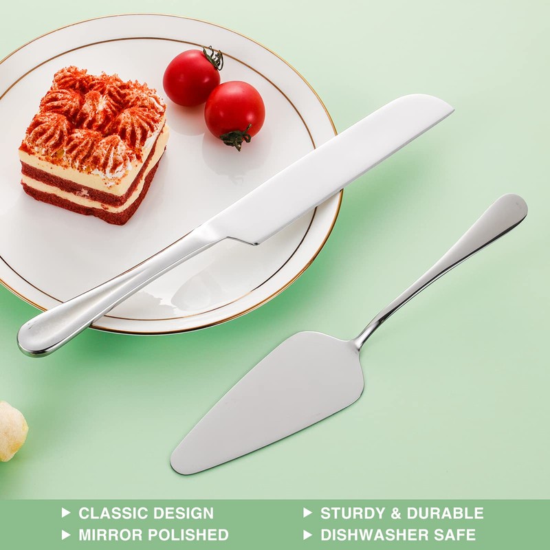 ERVILO Cake Serving Set, Cake Pie Pastry Servers, Stainless steel