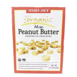 Trader Joe's 2 Pack Trader Joe's Organic Mini Peanut Butter Sandwich Crackers 7.5 oz
