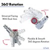 I.Field Air Swivel Fitting 360 Degree Rotating Dual-Axis NPT 1/4″