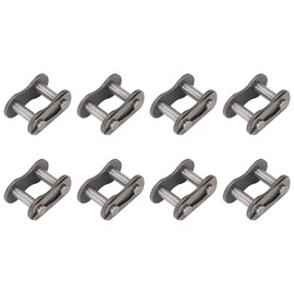 FOCMKEAS 8PCS 06B Roller Chain Connecting Links, 3/8 Inch Pitch Master Connector Link Carbon Steel, Standard Connecting Split Link for 06B Chain