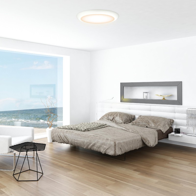 Ultralux 16" LED Flush Mount Ceiling Light – Dimmable, Slim