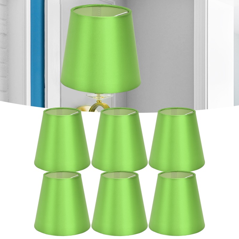 6PCS E14 Lamp Shade Fabric Lampshade Table Lamp Ceiling Lamp