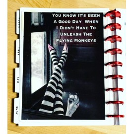 Handmade Flying Monkeys Dashboard Insert for use with a Classic HAPPY Planner