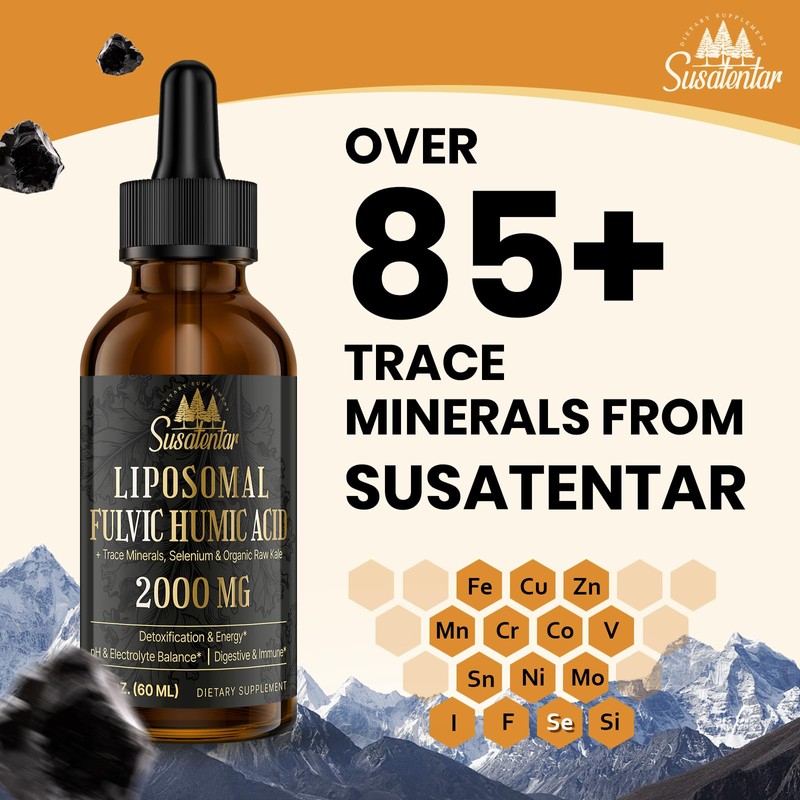 2000 MG Liposomal Fulvic Acid + Humic Acid + Trace