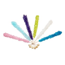 NY Spice Shop Wrapped Assorted Rock Candy Sticks - Party Gifts - You Choose Amount - FREE SHIP - 20 UNITS