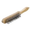 BGS 3073 5-Rows of Steel Wire Handheld Brush, Beige/Silver