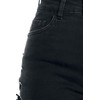 Urban Classics Women's High Waist Denim Lace Up Shorts, Black
