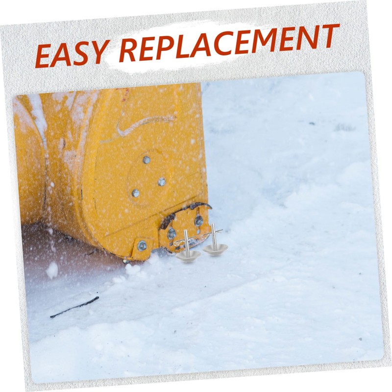 Kisangel Plow Skid Shoes Metal Replacement for Snowplow Attachment for