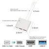 QCEs USB C to HDMI Adapter, USB-C Digital AV Multiport