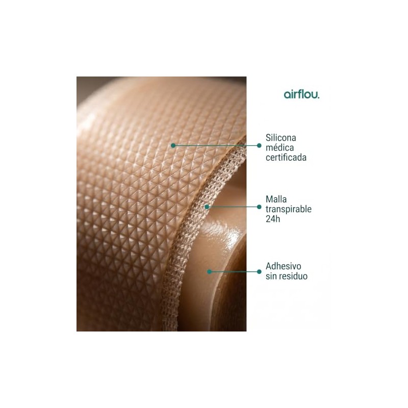 Cinta de Silicona para Cicatrices Grado Médico Rollo 1.5 m,