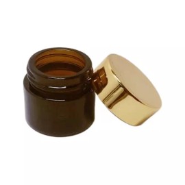 Meliars Frasco Pomadera 10 Grs Ámbar Tapa Dorada (25 Piezas)