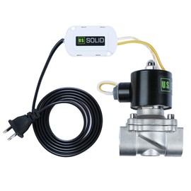 U.S. Solid Smart Solenoid Valve - 3/4 inch Wi-Fi APP-Controlled Stainless Steel Solenoid Valve, 110V AC