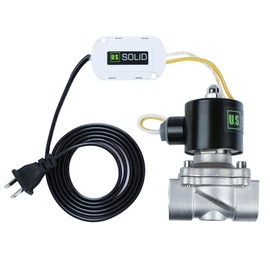 U.S. Solid Smart Solenoid Valve - 3/4 inch Wi-Fi APP-Controlled Stainless Steel Solenoid Valve, 110V AC
