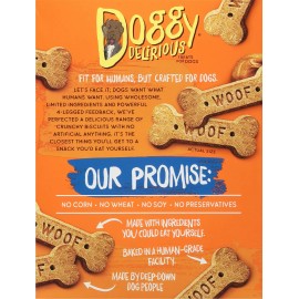 Doggy Delirious Dog Bone Grain Free Peanut Buttter