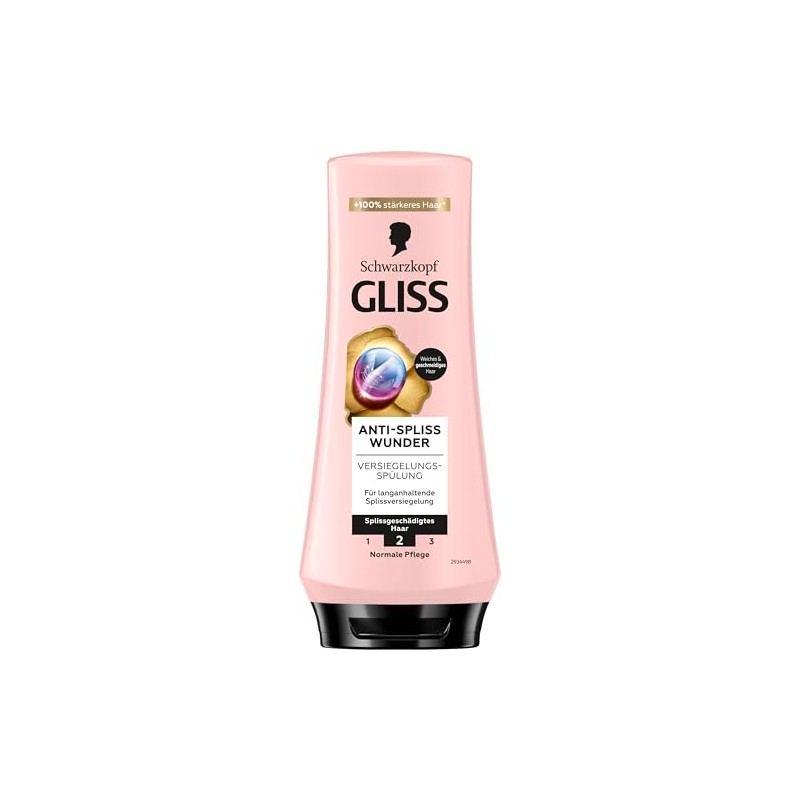 Gliss Conditioner Anti-Split Ends Miracle (200 ml), Conditioner Repairs Damaged