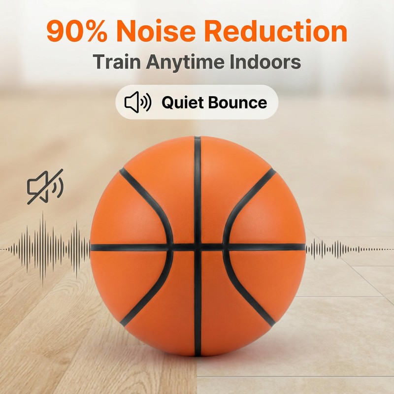 Silent Basketball Size 6 28.5" Airless Indoor Training Ball 20