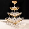 ZOMUIA 30 Pack Acrylic Plastic Champagne Coupe Glasses for Party