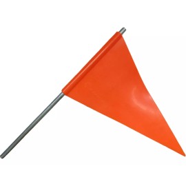 MR Par De Banderínes Rígido Naranja Tractocamión Banderola