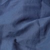 HOMESCAPES Luxury Soft Linen V Shaped Pillowcase Plain Navy Blue