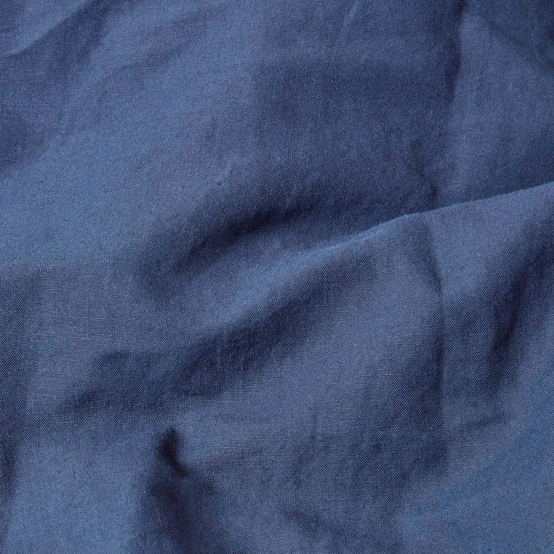 HOMESCAPES Luxury Soft Linen V Shaped Pillowcase Plain Navy Blue