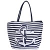 Cham Cham - Women's Anchor Beach Bag Textile Fabric with